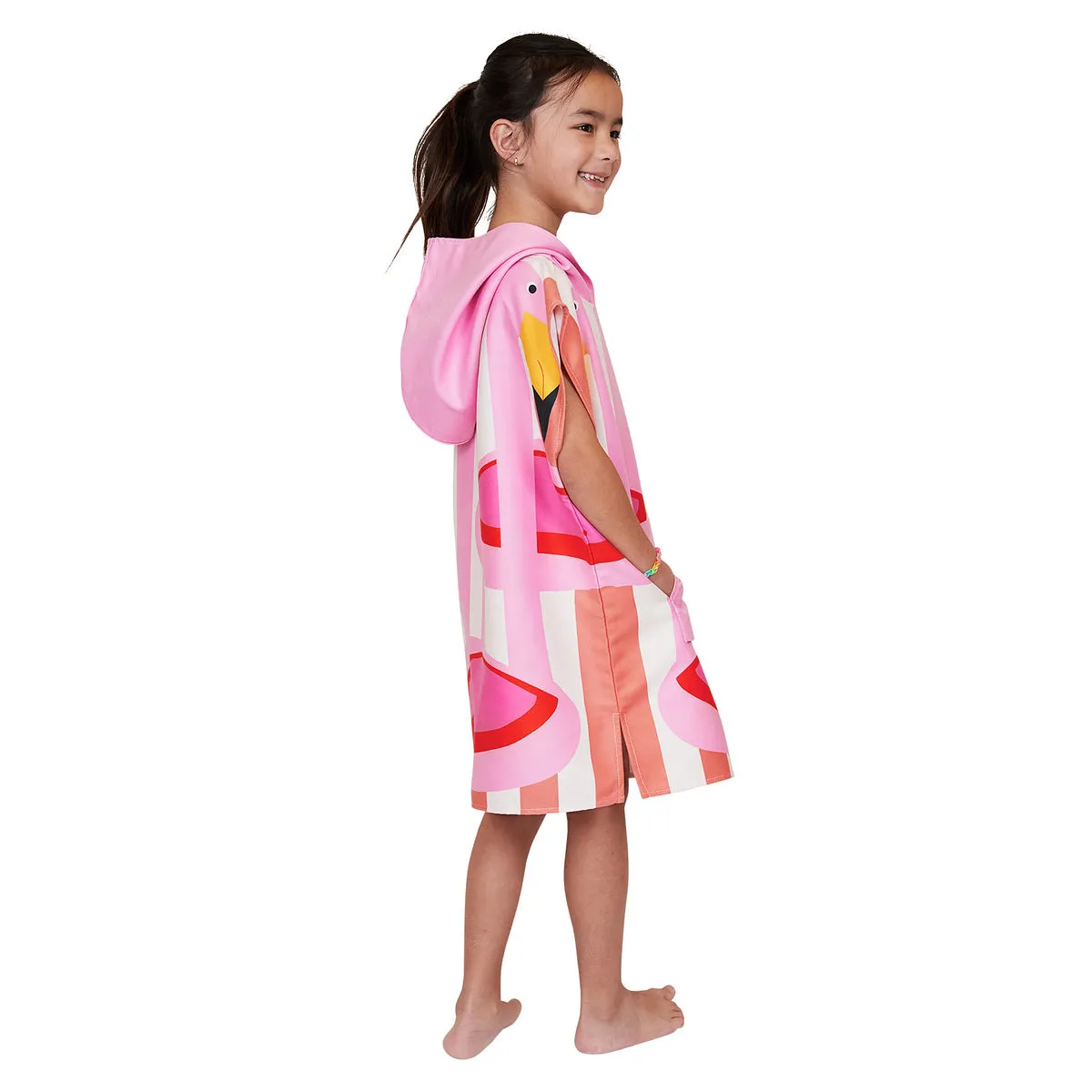 Dock & Bay Poncho Kids - Flamboyant Flamingos