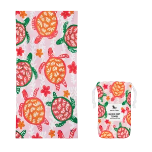 Dock & Bay Quick Dry Towel: Turtley Tropical