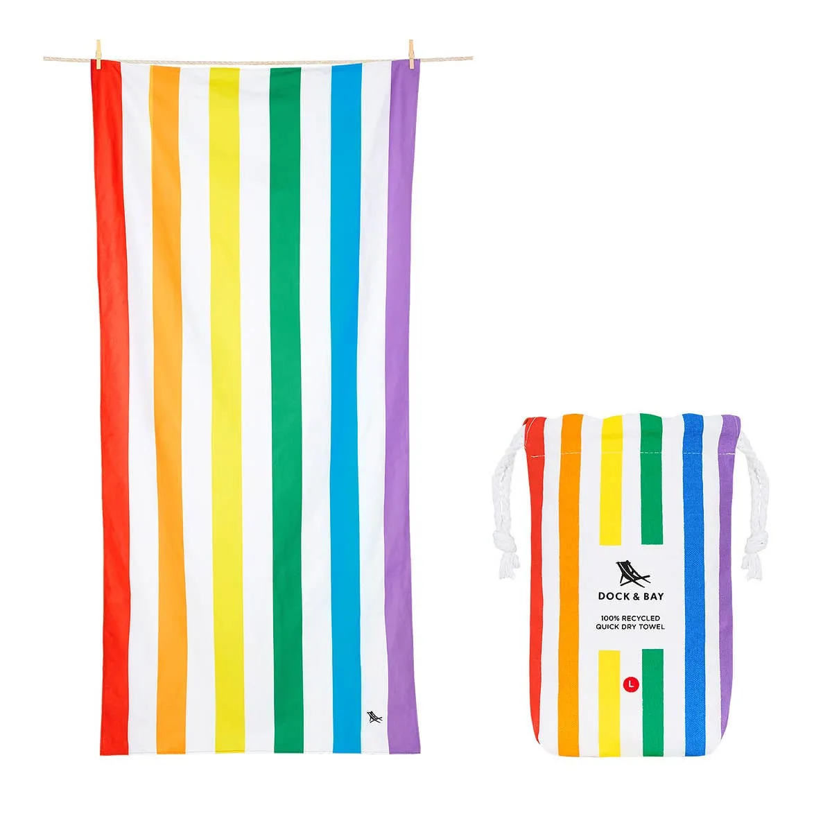 Dock & Bay Quick Dry Towels Rainbow Skies: Extra Large