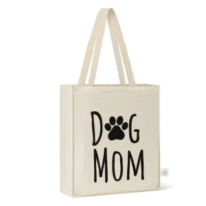 DOG MOM TOTE BAG - CREAM