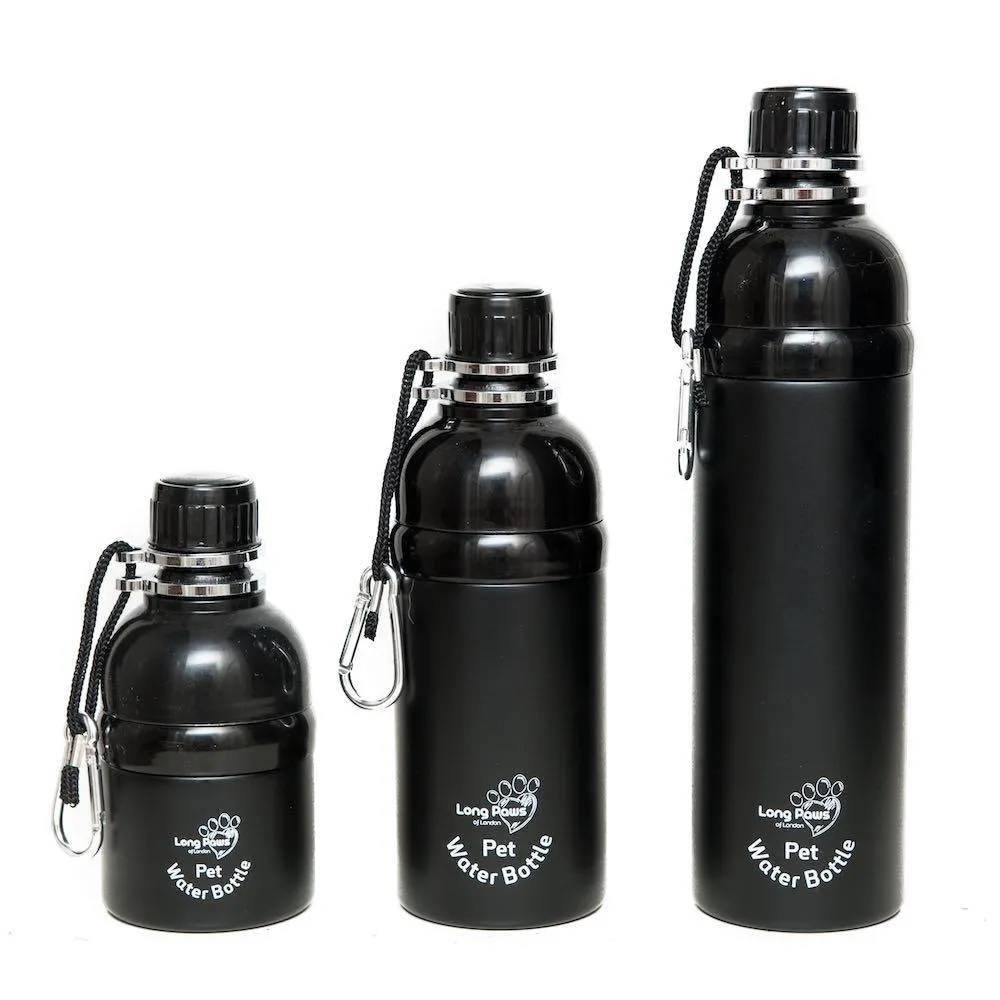 Dog Water Bottle, Lick 'n Flow, Black