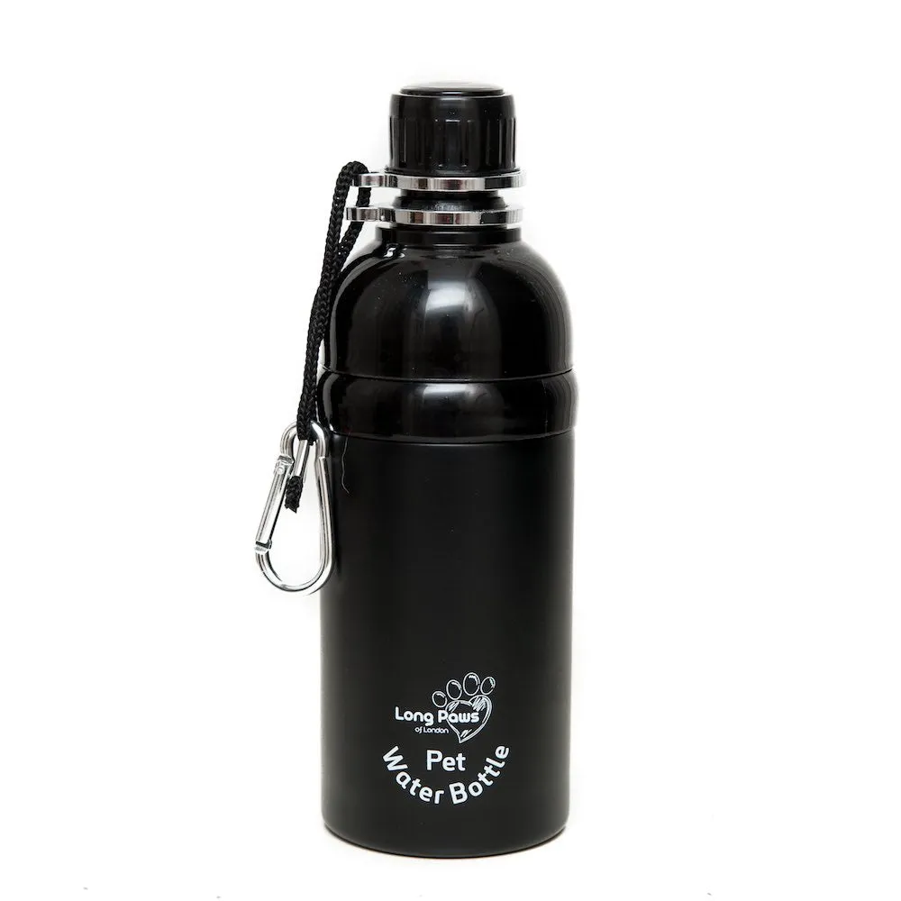 Dog Water Bottle, Lick 'n Flow, Black