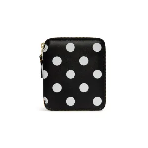 Dots Printed Big U-Zip Wallet