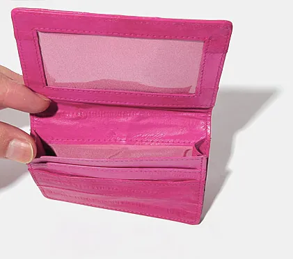 Eel skin Card Wallet - Mia