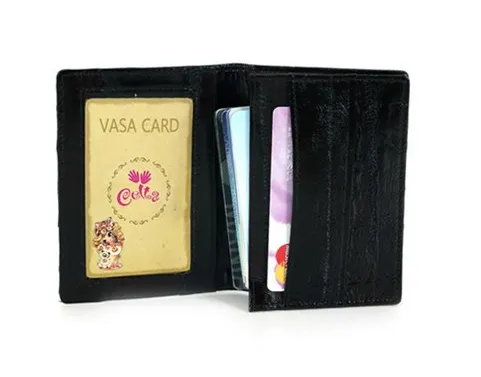 Eel skin Card Wallet - Mia