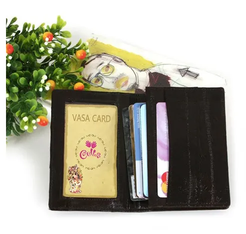 Eel skin Card Wallet - Mia