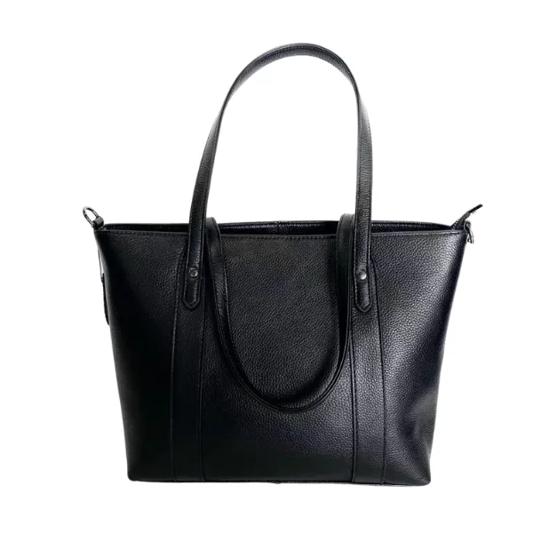 Emma Genuine Leather Large Tote with Crossbody Strap