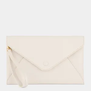 Envelope Pouch in Chalk Capra