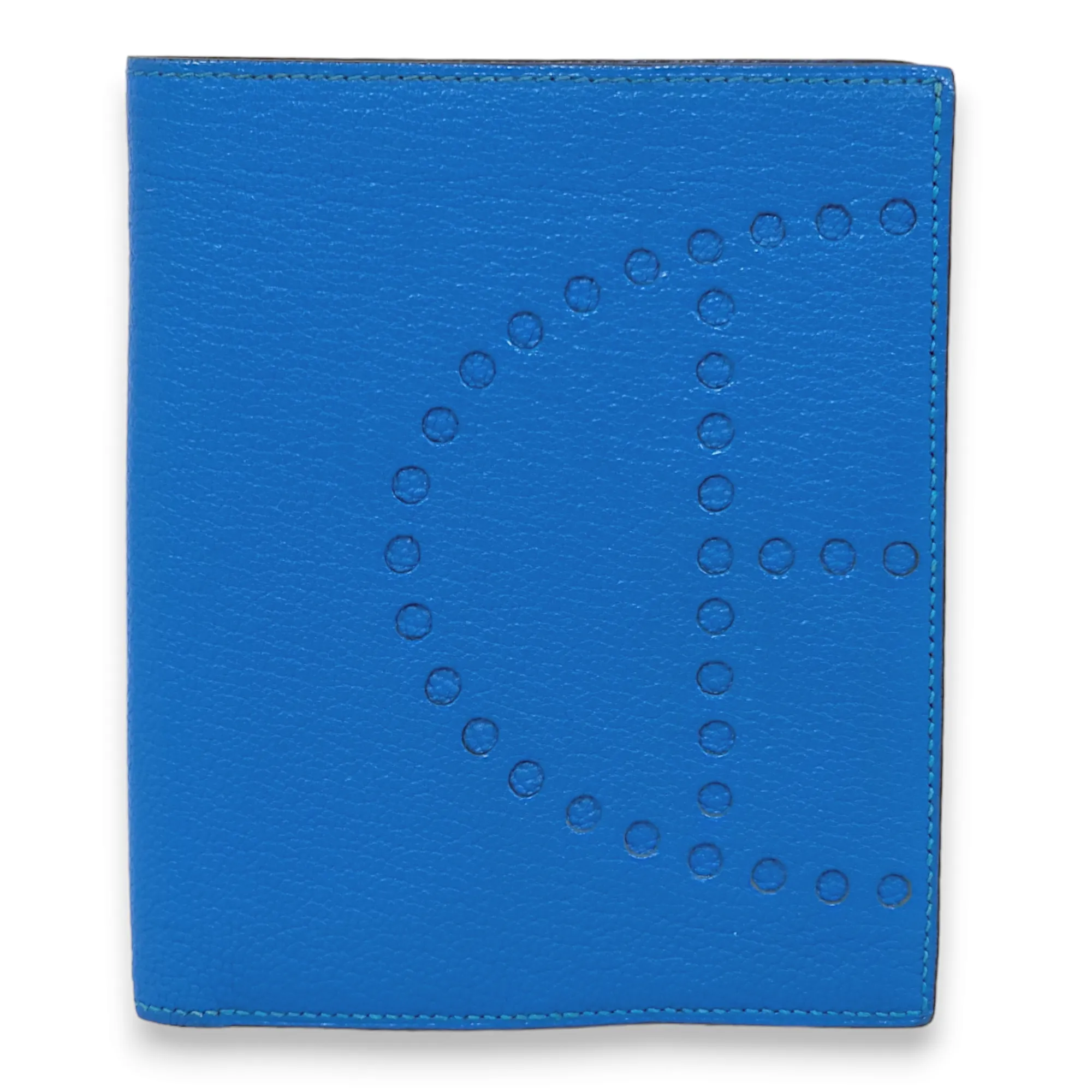 Evelyne Blue Mykonos Wallet in Chevre Mysore