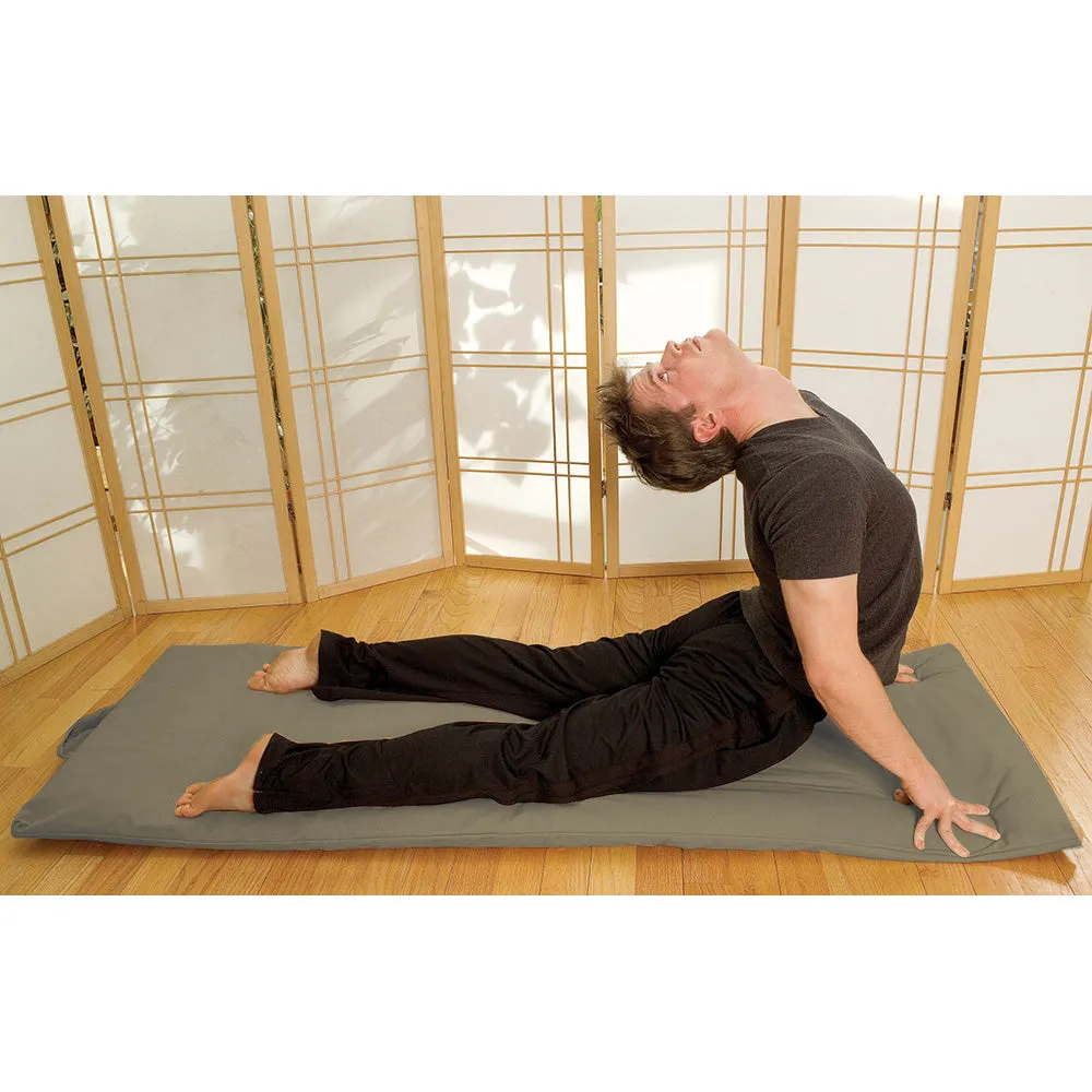 Extra Long Eco Organic Roll Up and Go Yoga Mat