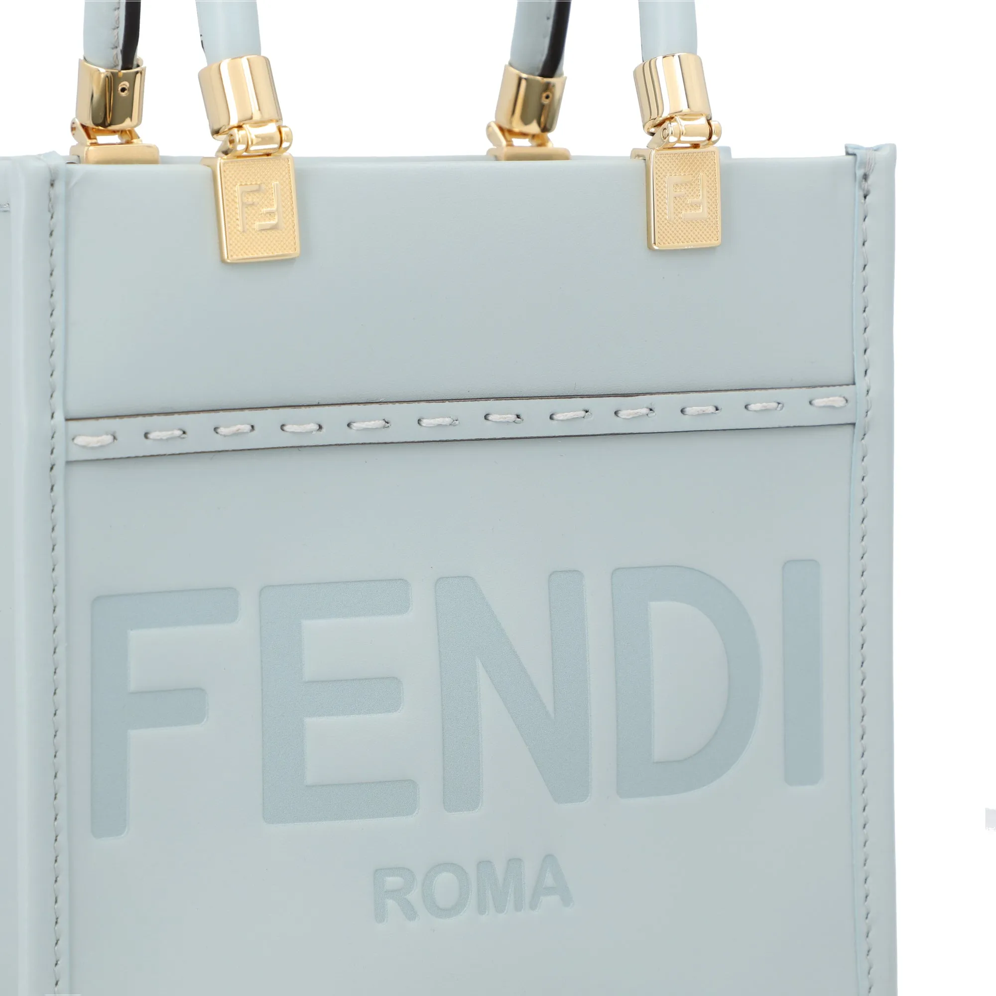 Fendi Mini Sunshine Shopper Blue