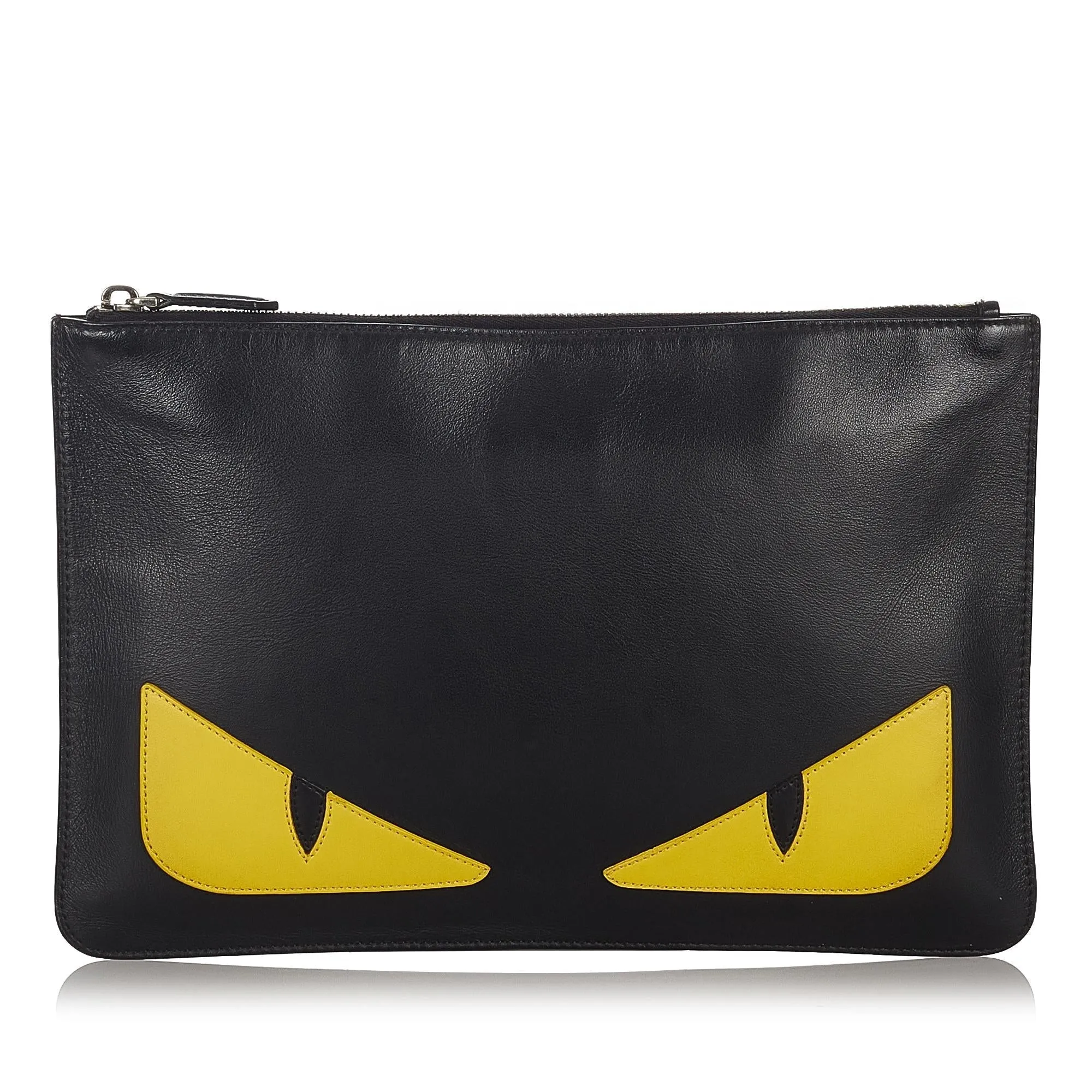 Fendi Monster Leather Clutch Bag (SHG-26730)