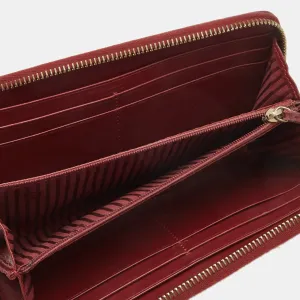 FENDI Red Patent Leather licious Continental Wallet