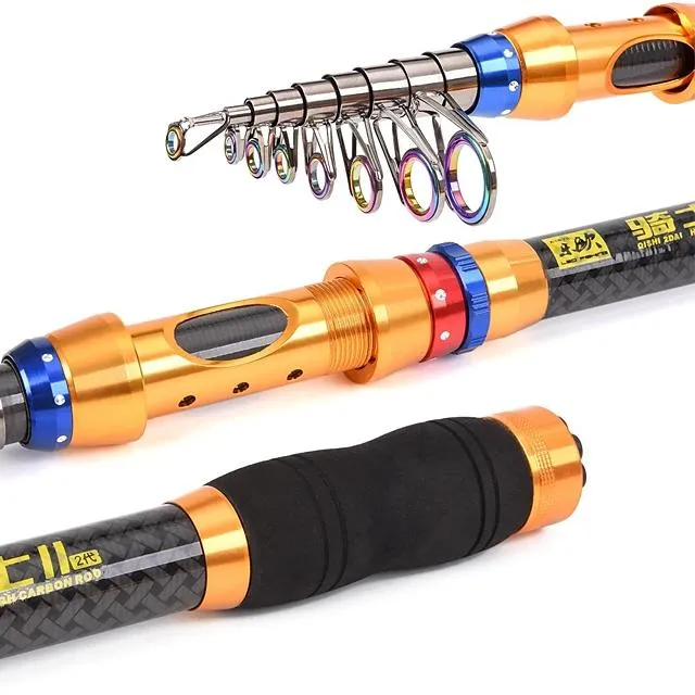 Fishing Rod and Reel Combo Telespin Rod