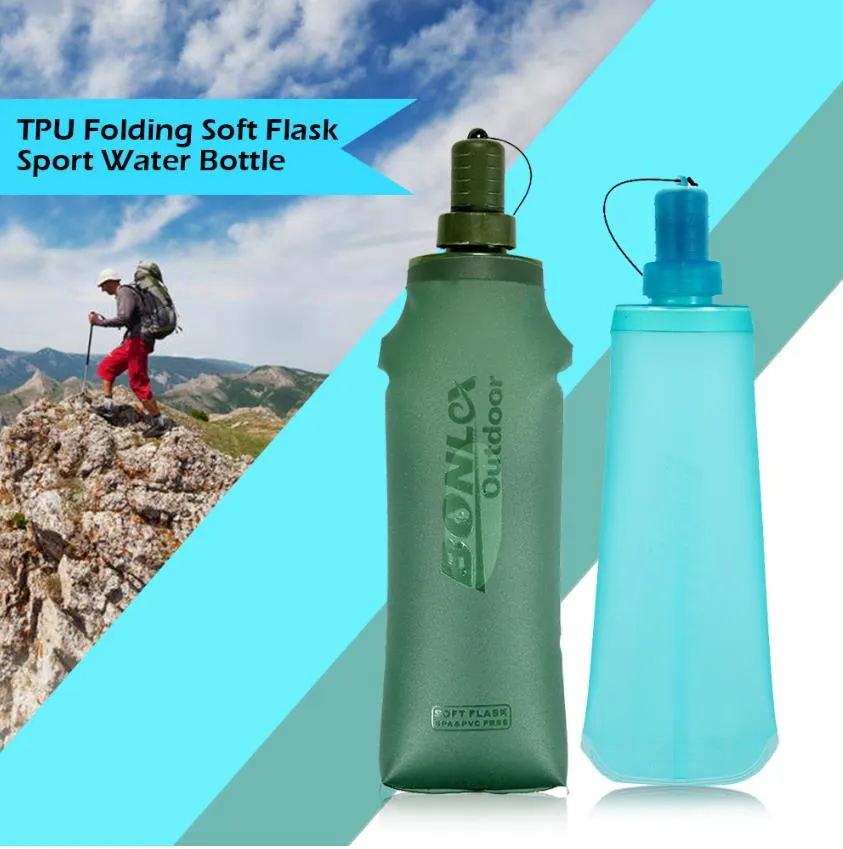 Folding Soft Flask Water Bottle TPU