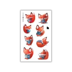 Four Bears Sticker Pack - Charming Fox