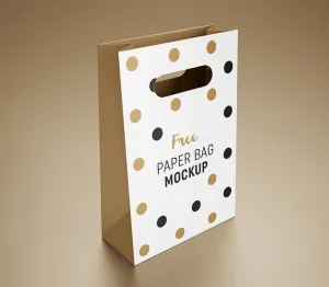 Free Celebration Shop Gift Bag Mockup