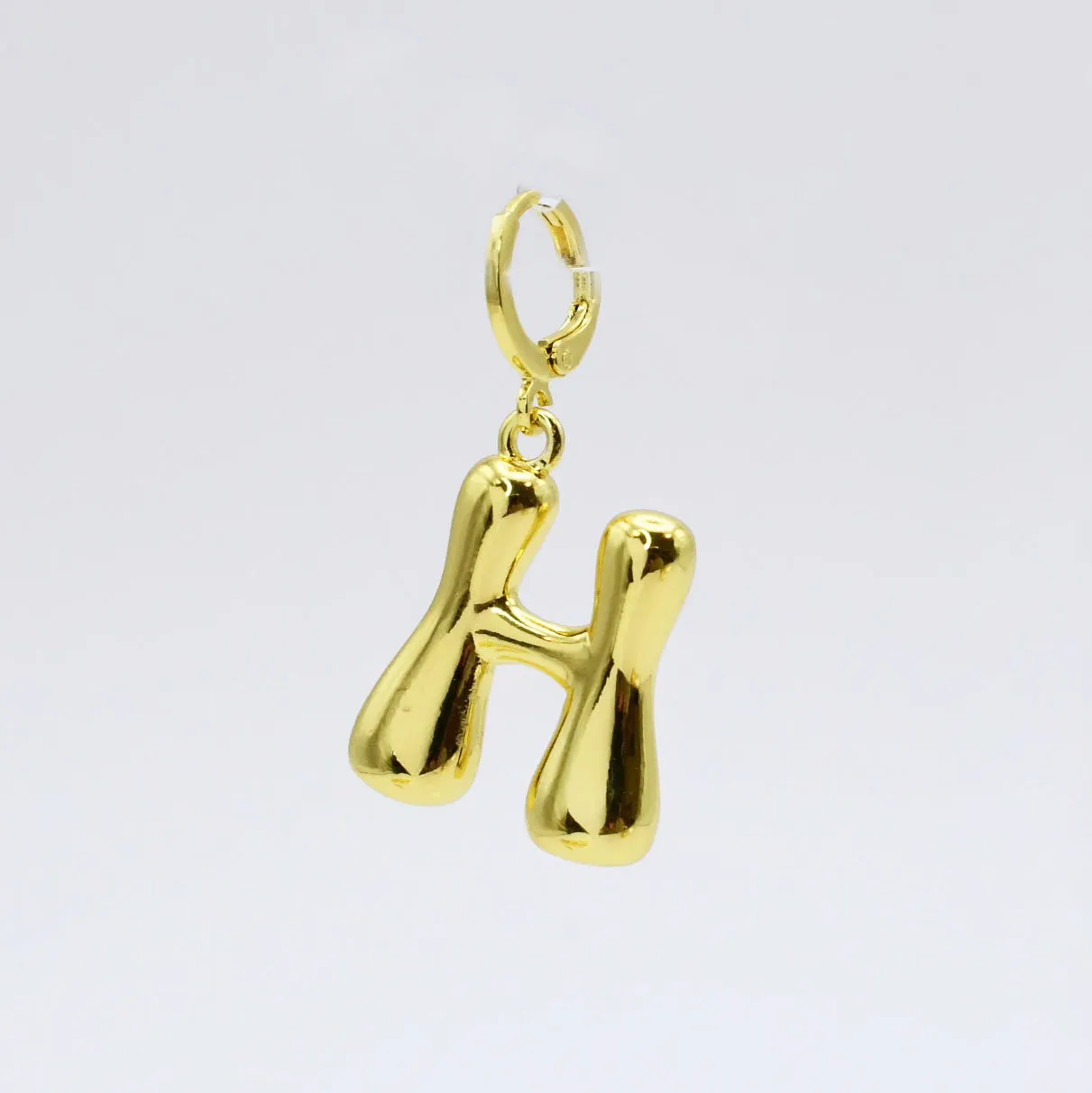 Funky Gold Initial Charm