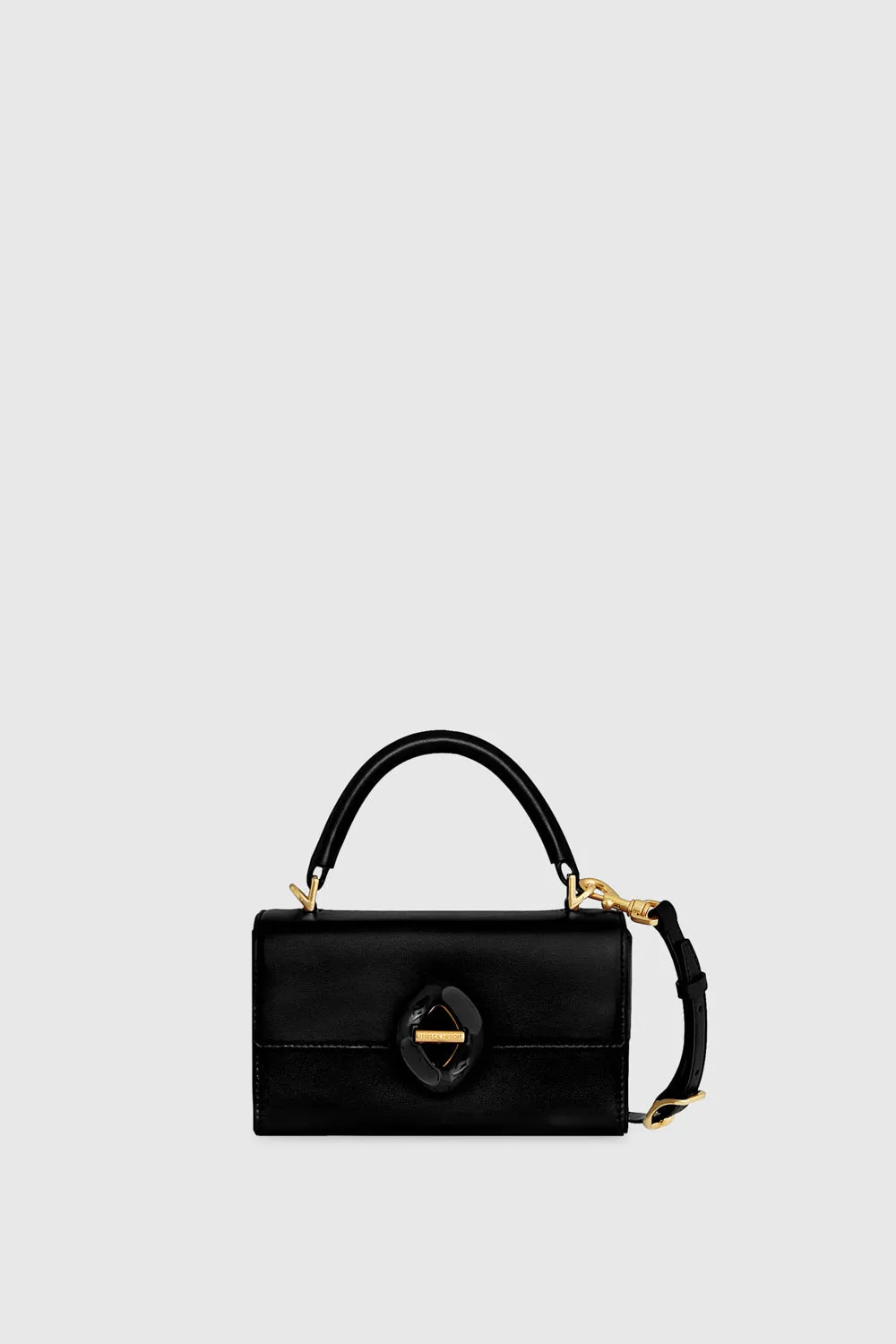 G Mini Top Handle Crossbody Bag In Black