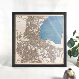 Geelong Wooden Map