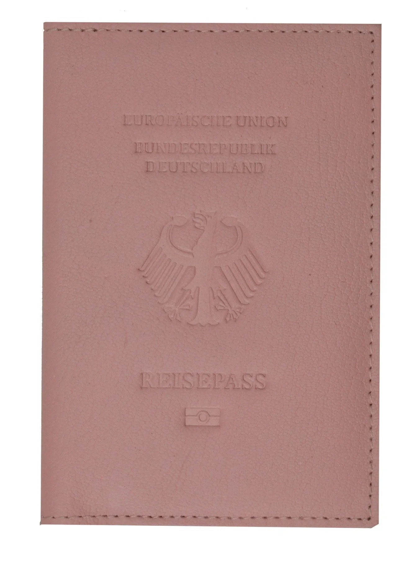 Genuine Leather Passport Wallet Credit card Holder with British Emblem Embossed for International Travel 601 BLIND UK