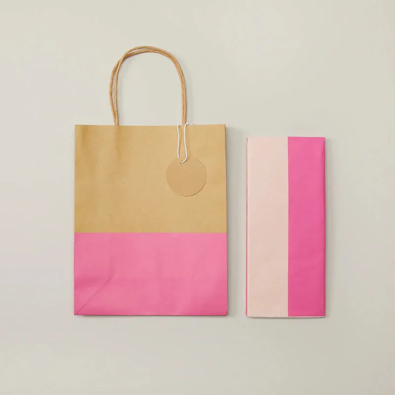 Gift Bag Pink Tissue Bundle 2 Pack