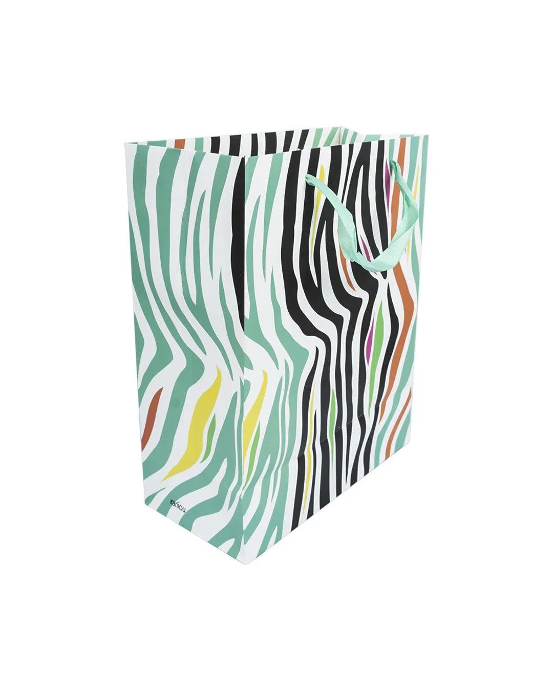 Gift Bag, Zebra Print, Paper Bag, Medium, Multicolor, Paper, Set of 3