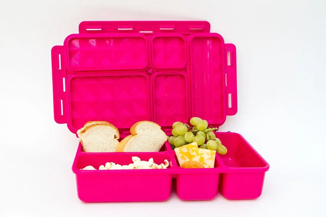 Go Green Lunch Box - Zig Zag with Purple Box