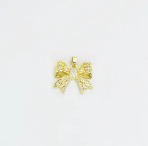 Gold Big Bow Charm CH-65