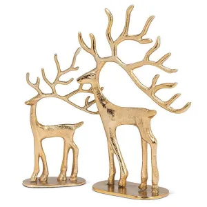 Gold Modern Reindeer