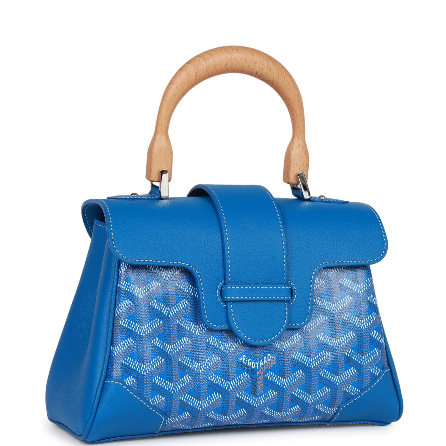 Goyard Saigon Souple Mini Bag Sky Blue Goyardine Palladium Hardware