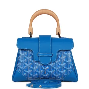 Goyard Saigon Souple Mini Bag Sky Blue Goyardine Palladium Hardware