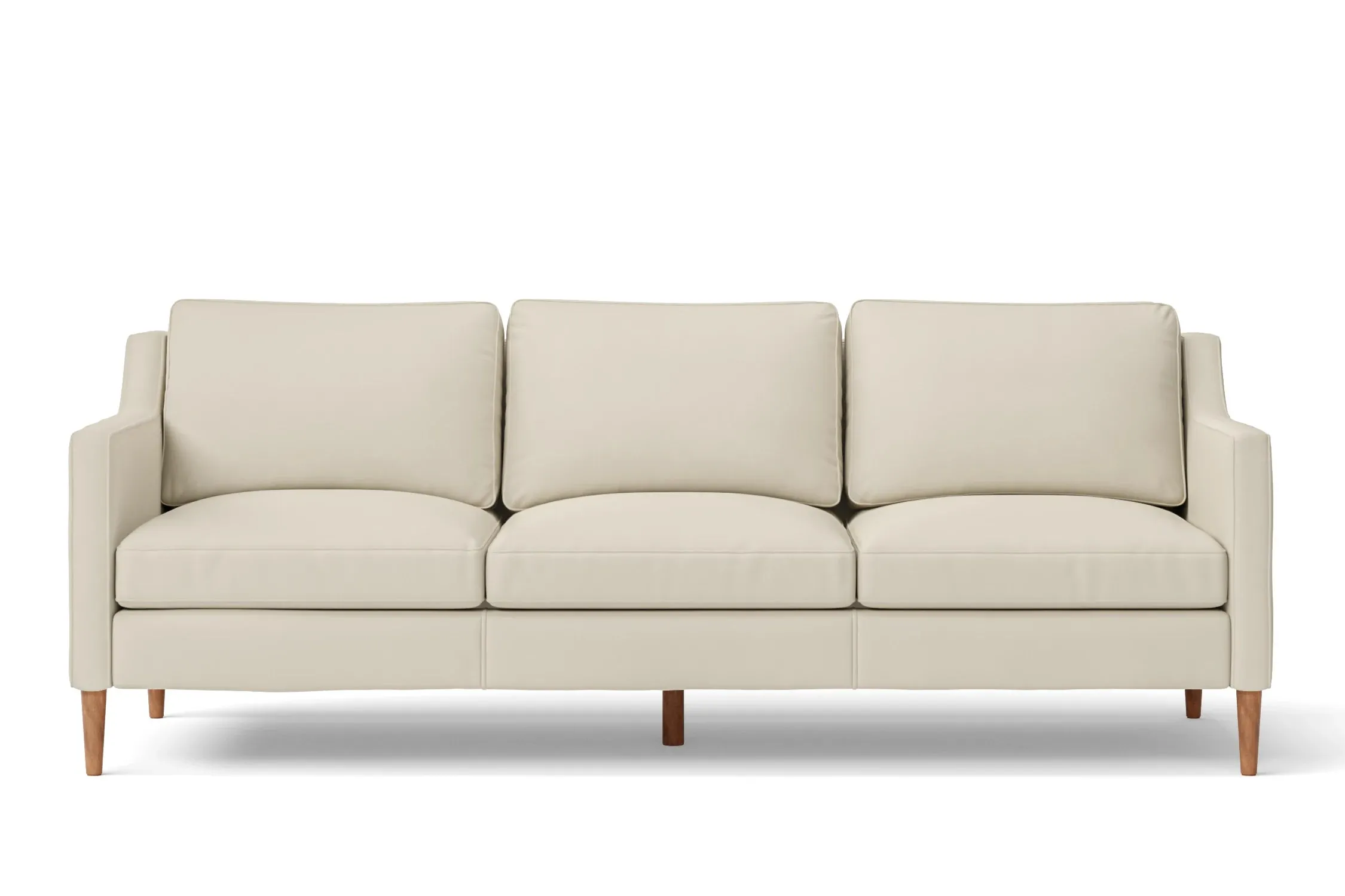 Greco 3 Seater Sofa Cream Leather