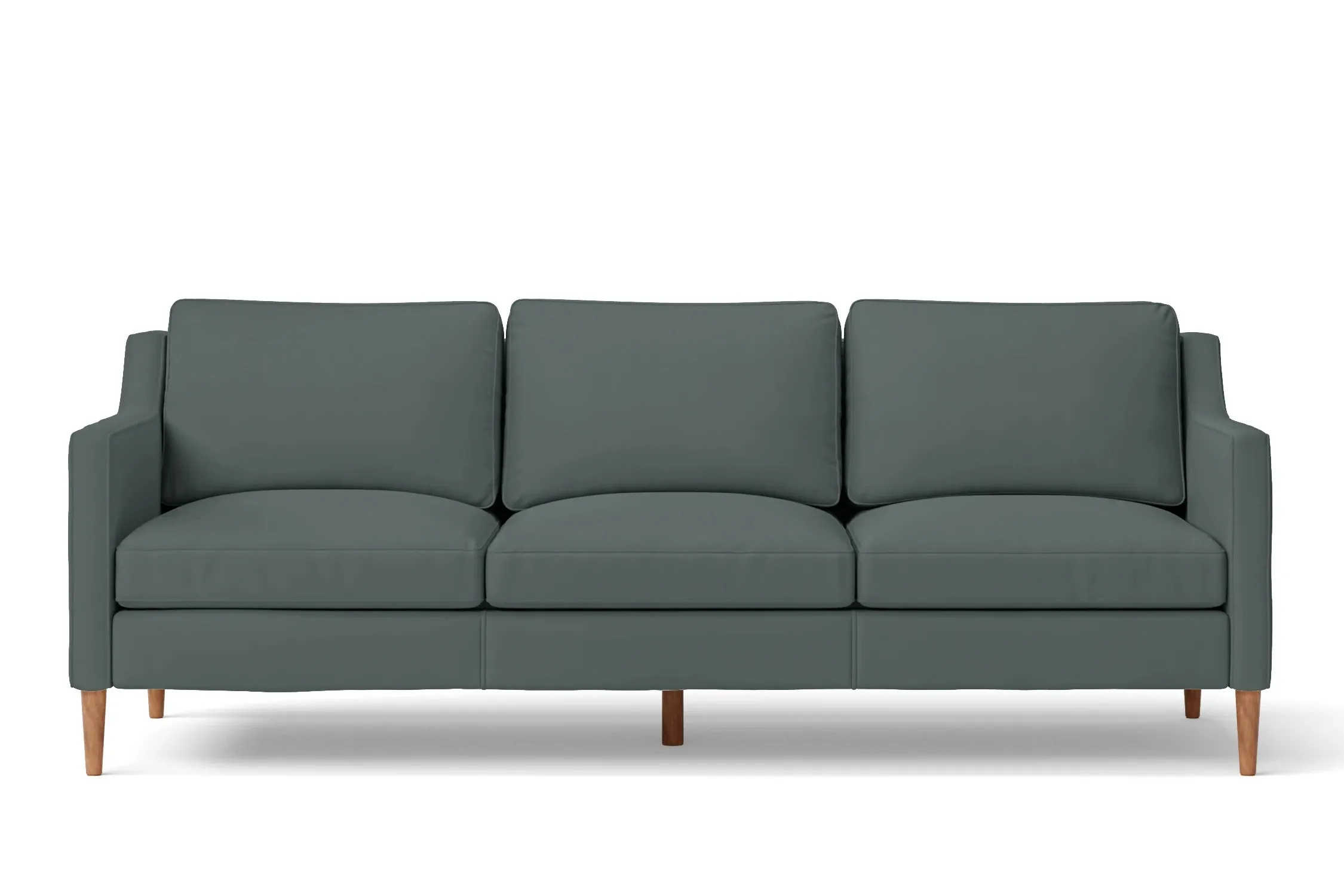 Greco 3 Seater Sofa Dusky Turquoise Leather