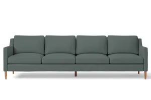 Greco 4 Seater Sofa Dusky Turquoise Leather