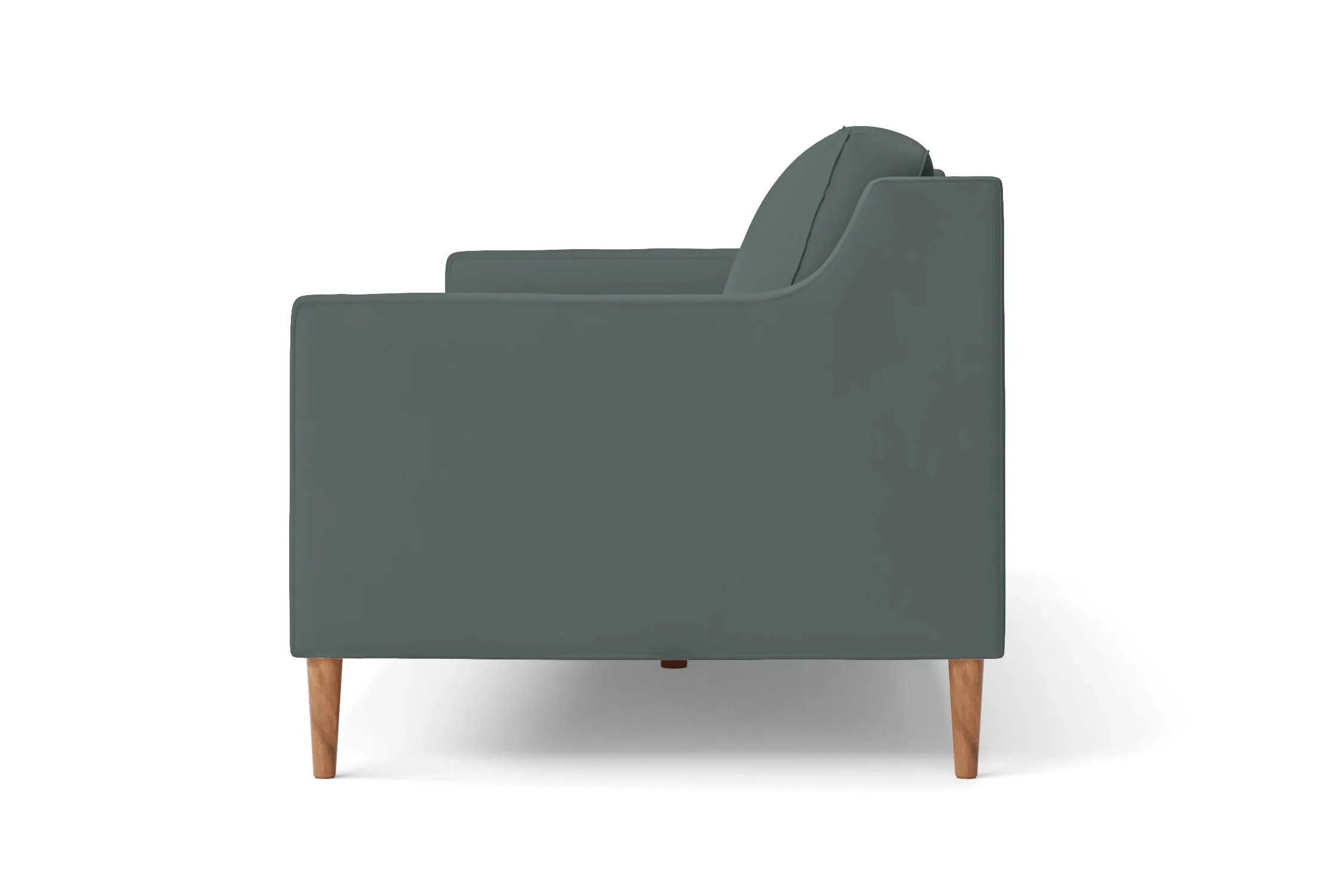 Greco 4 Seater Sofa Dusky Turquoise Leather