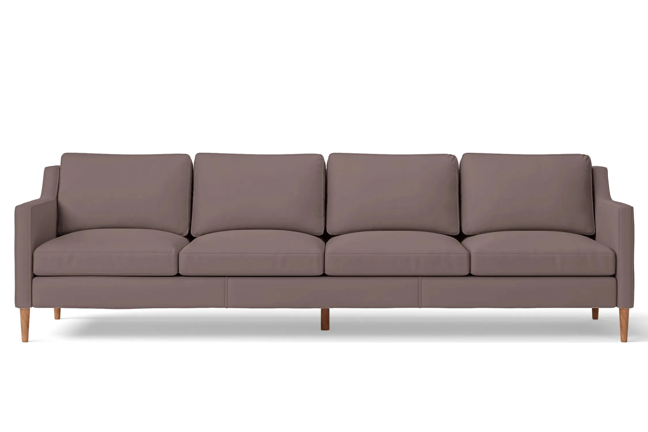 Greco 4 Seater Sofa Rose Taupe Leather