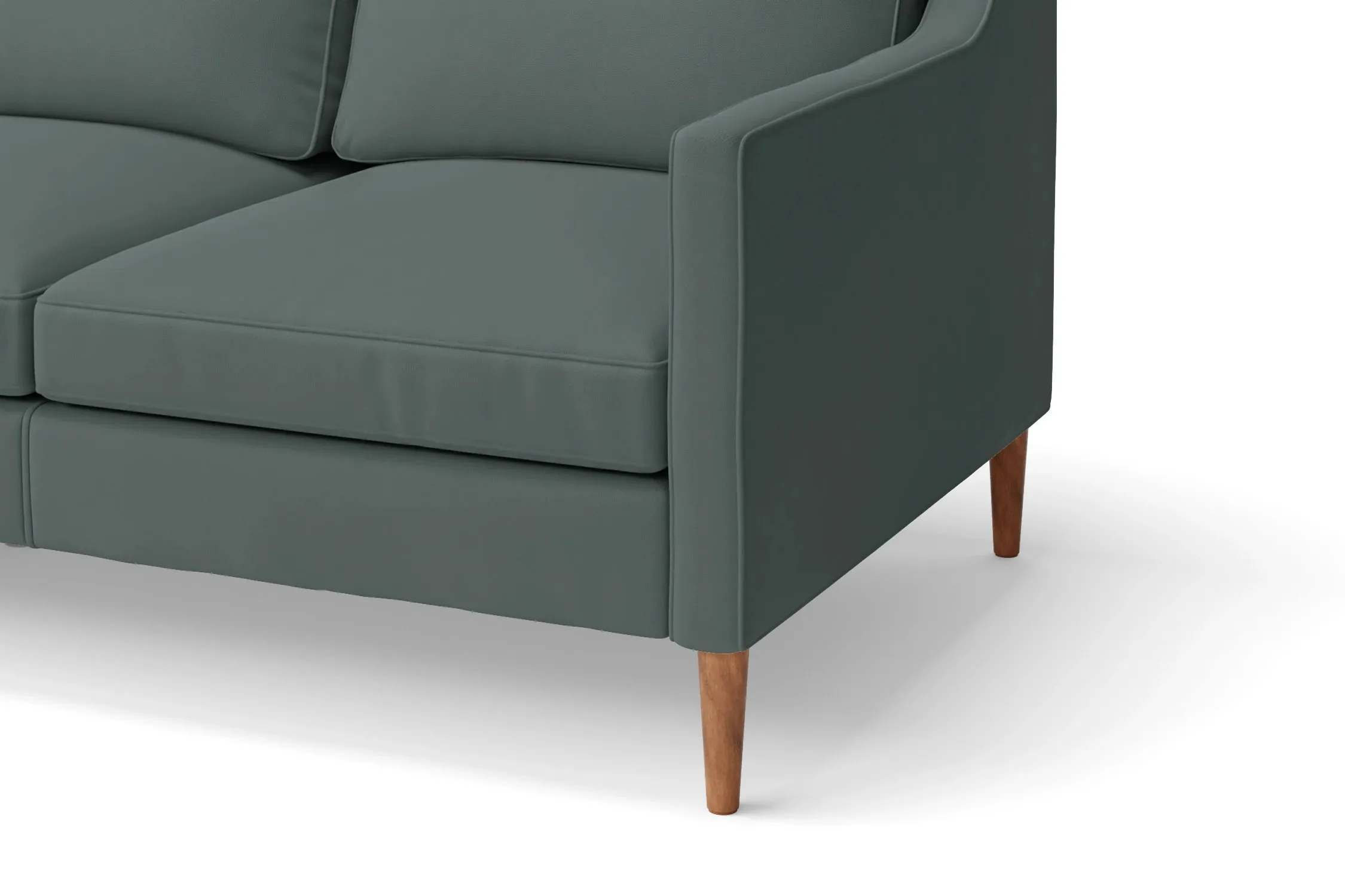 Greco Armchair Dusky Turquoise Leather