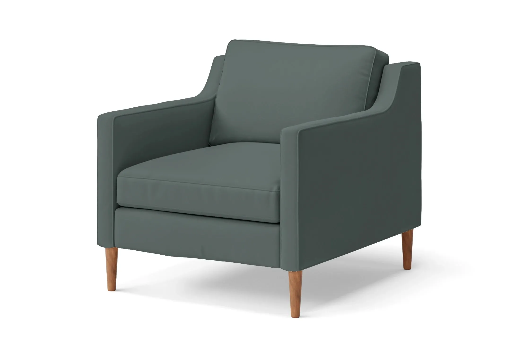 Greco Armchair Dusky Turquoise Leather