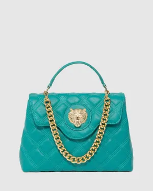 Green Asma Chain Top Handle Bag