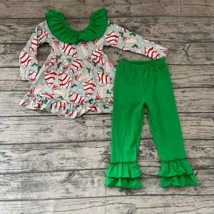 Green Ruffle beautiful Outfit