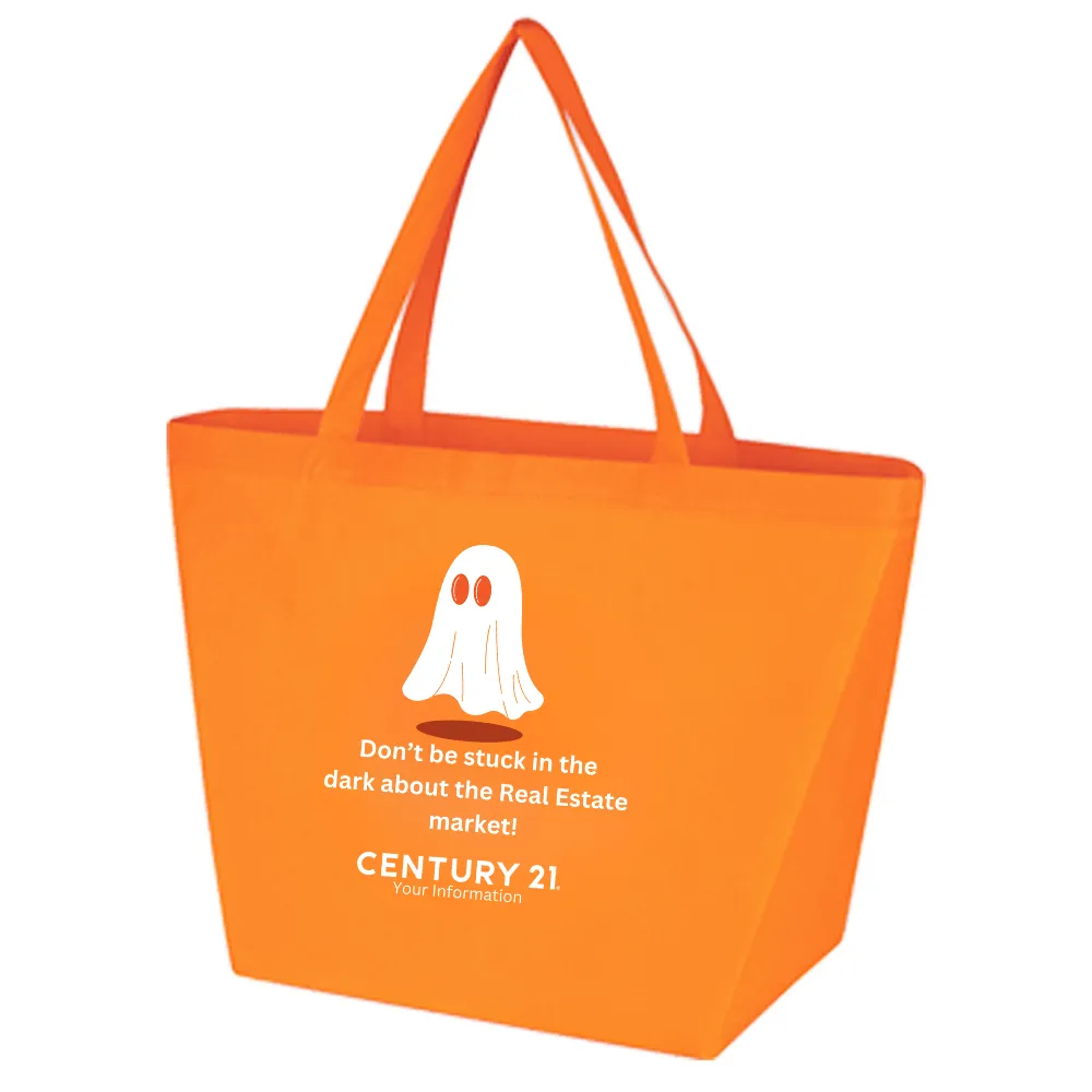 Halloween Orange 80gsm Tote Bag - Personalized