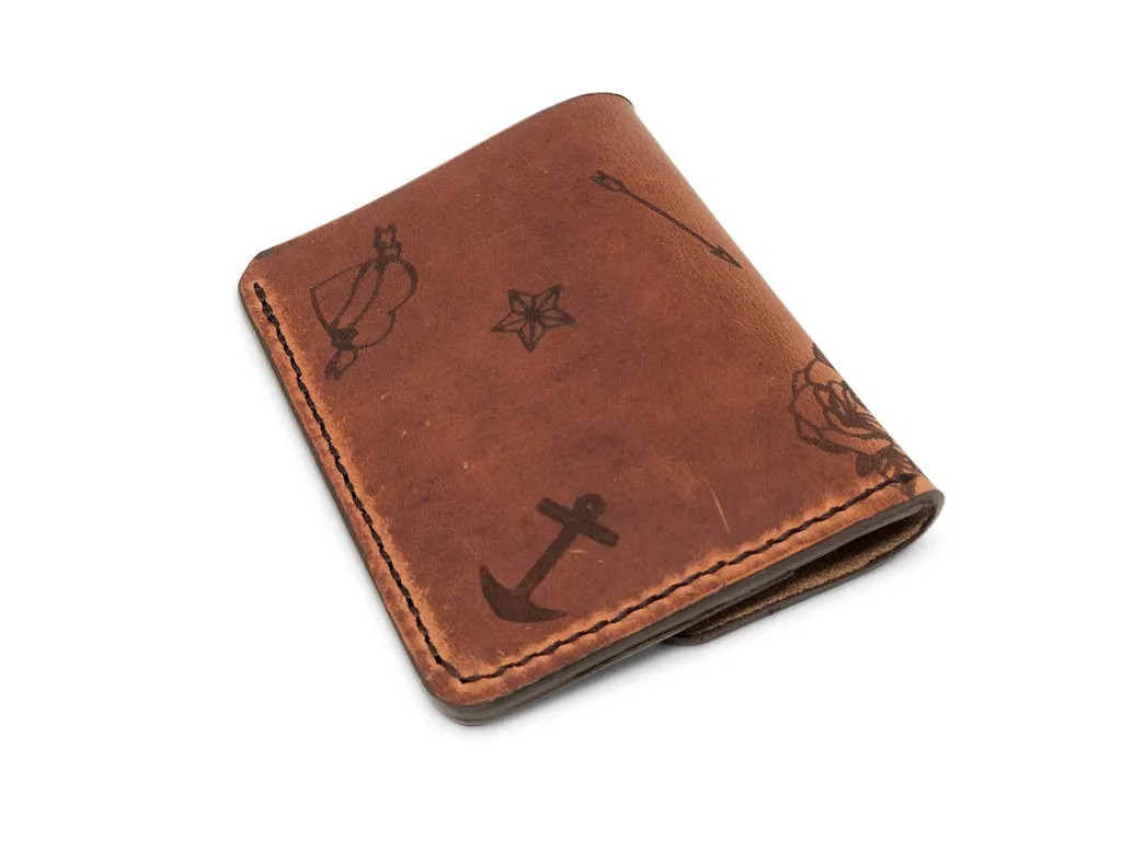 Horween Card Wallet | English Tan Dublin | Tattoo