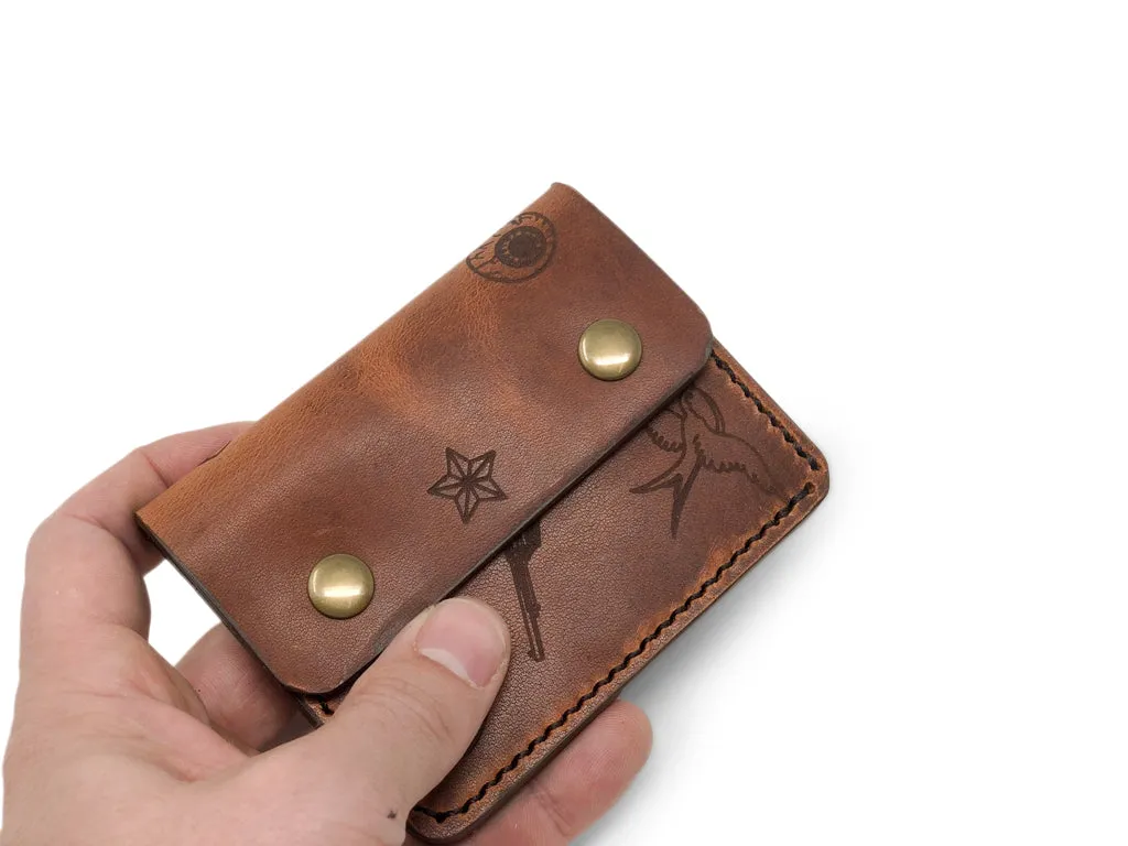 Horween Card Wallet | English Tan Dublin | Tattoo