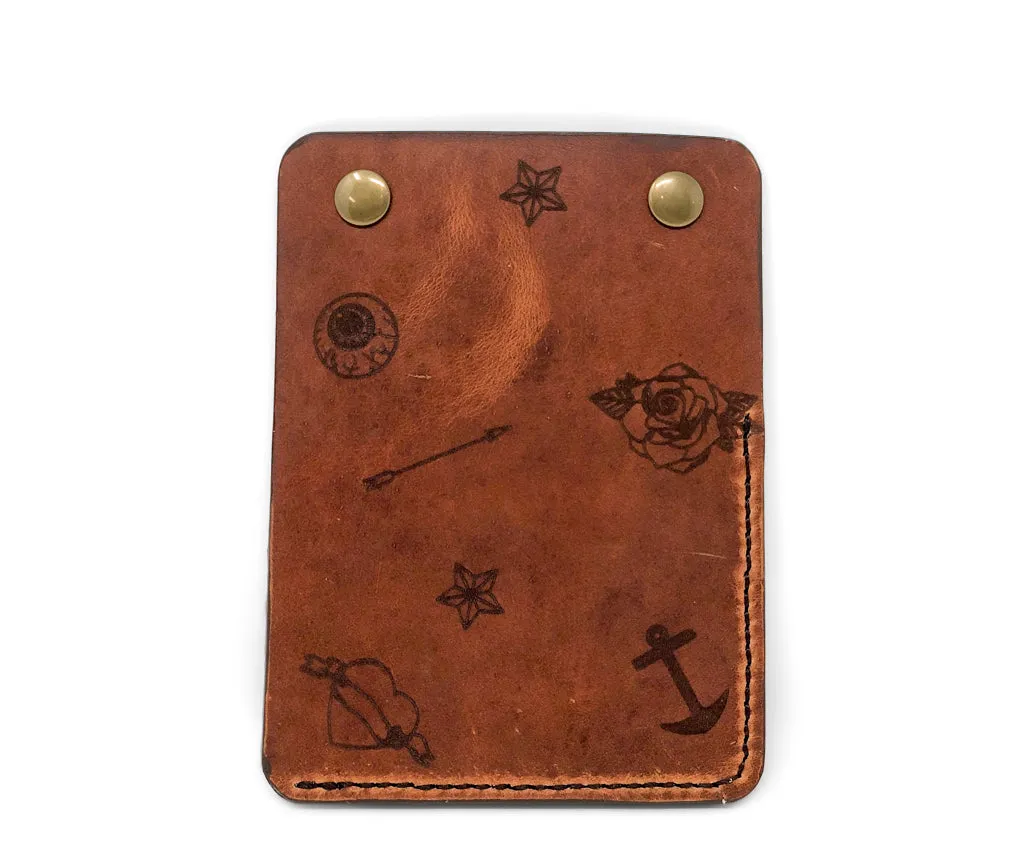 Horween Card Wallet | English Tan Dublin | Tattoo