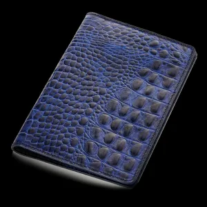 India blue croco passport-holder