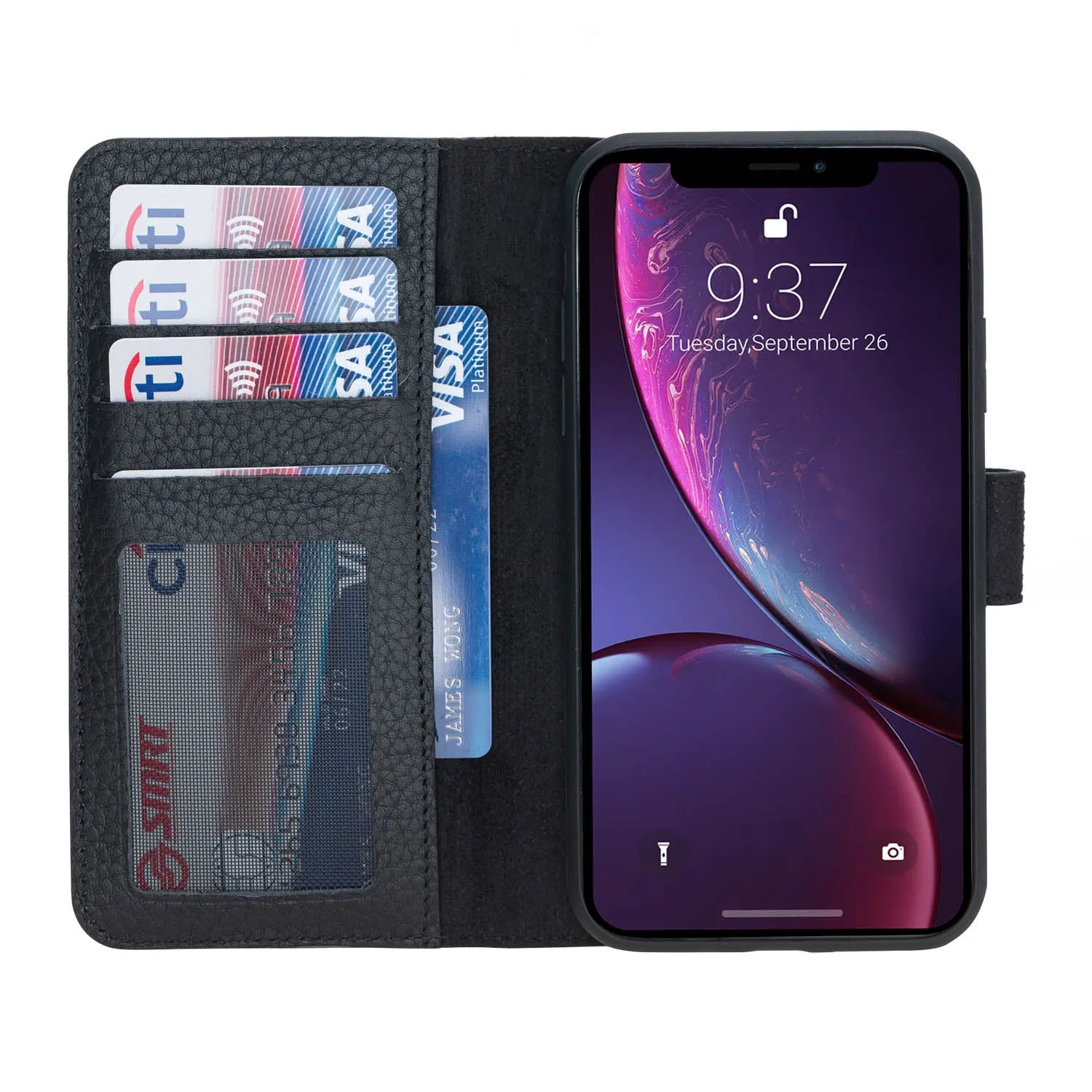 iPhone XR  Leather Wallet Case