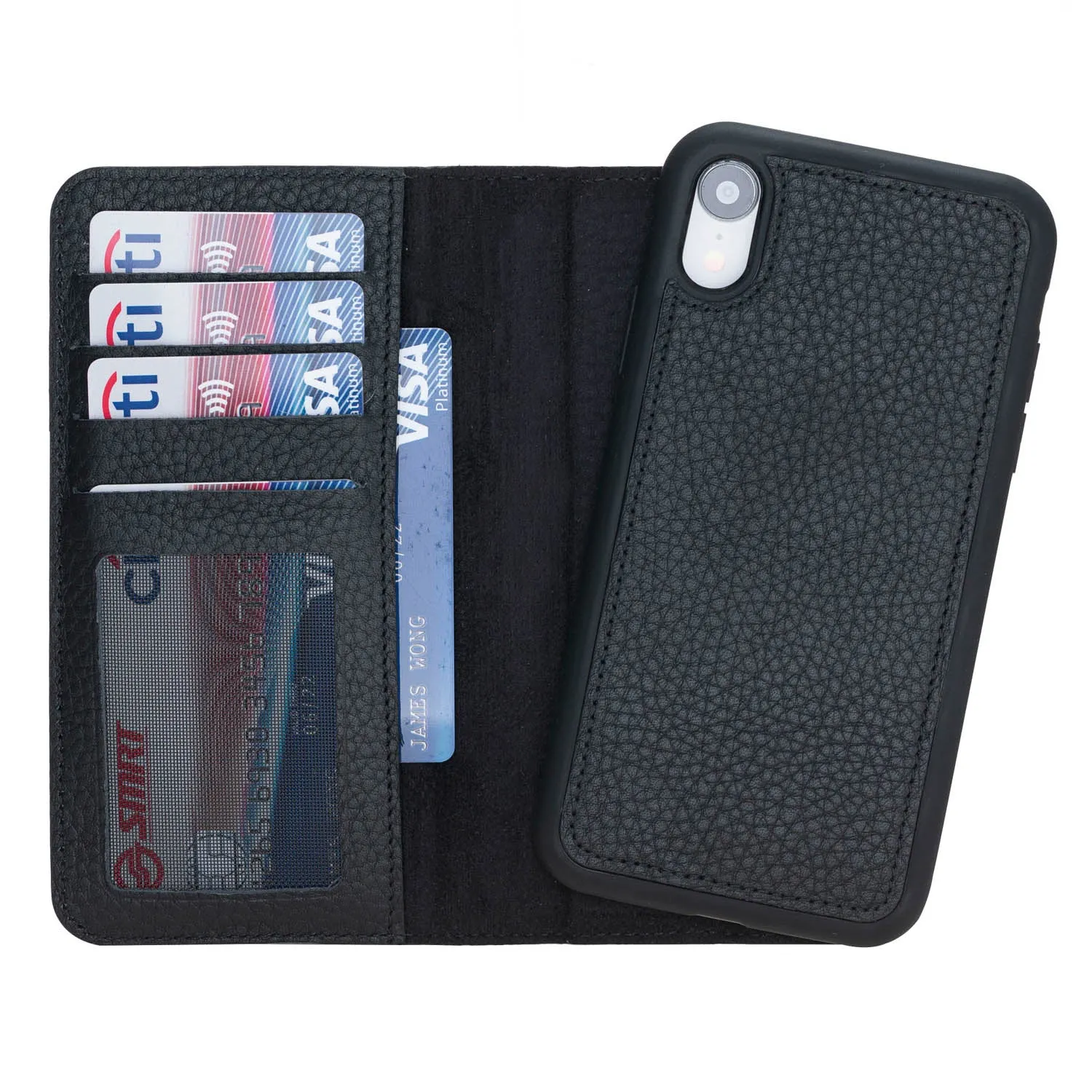 iPhone XR  Leather Wallet Case