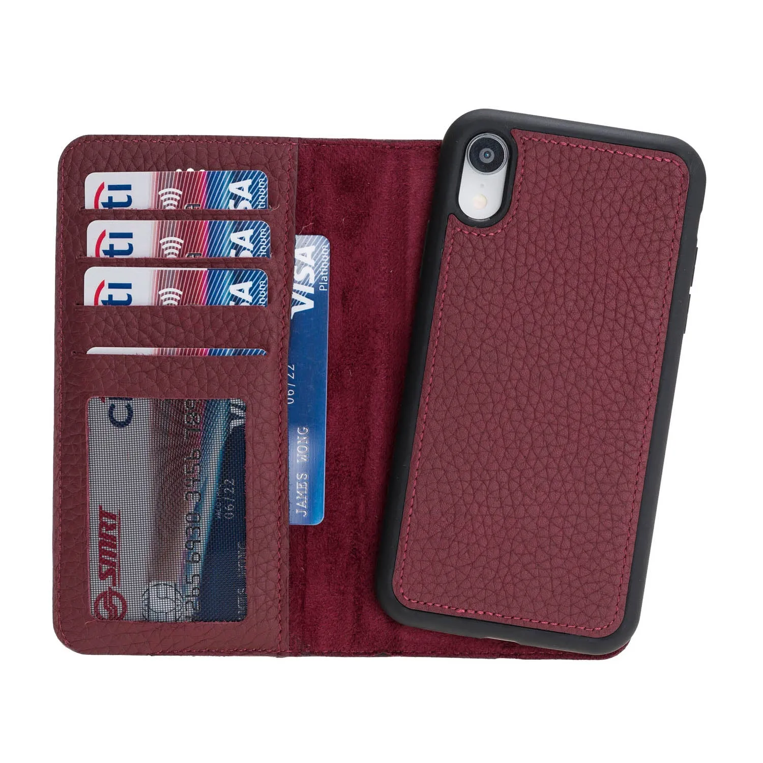 iPhone XR  Leather Wallet Case