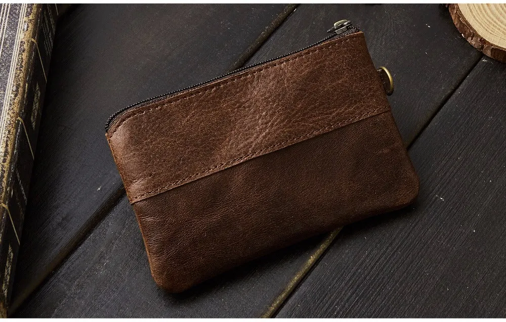 JOYIR Coin Purse Men Genuine Leather Wallets Men WalleT